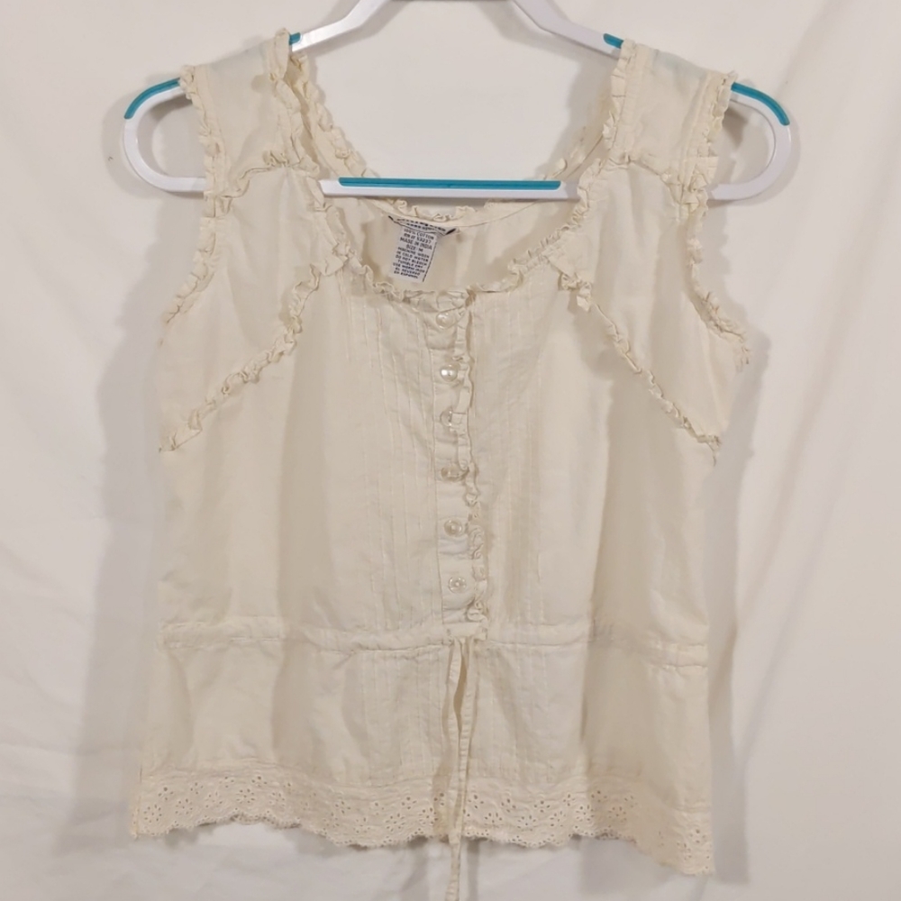 Super cute poet style tank top